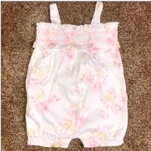 Girls Floral Romper